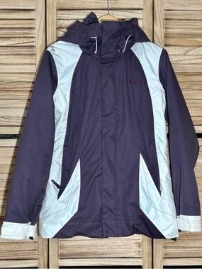 Oakley Women’s Ski Snowboard Jacket S Purple White Waterproof Size Small